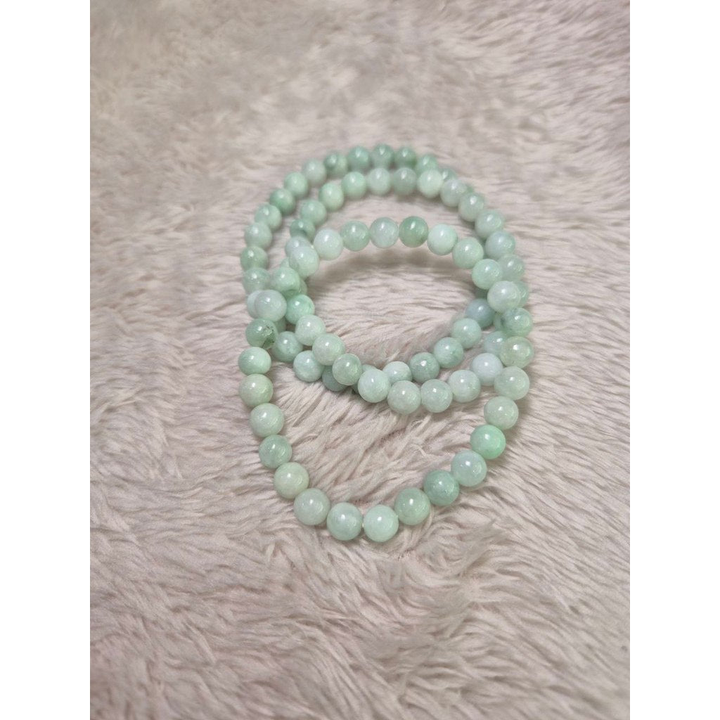 7 mm Light Apple Green Jade (Grade A) Luck • Health • Prosperity
