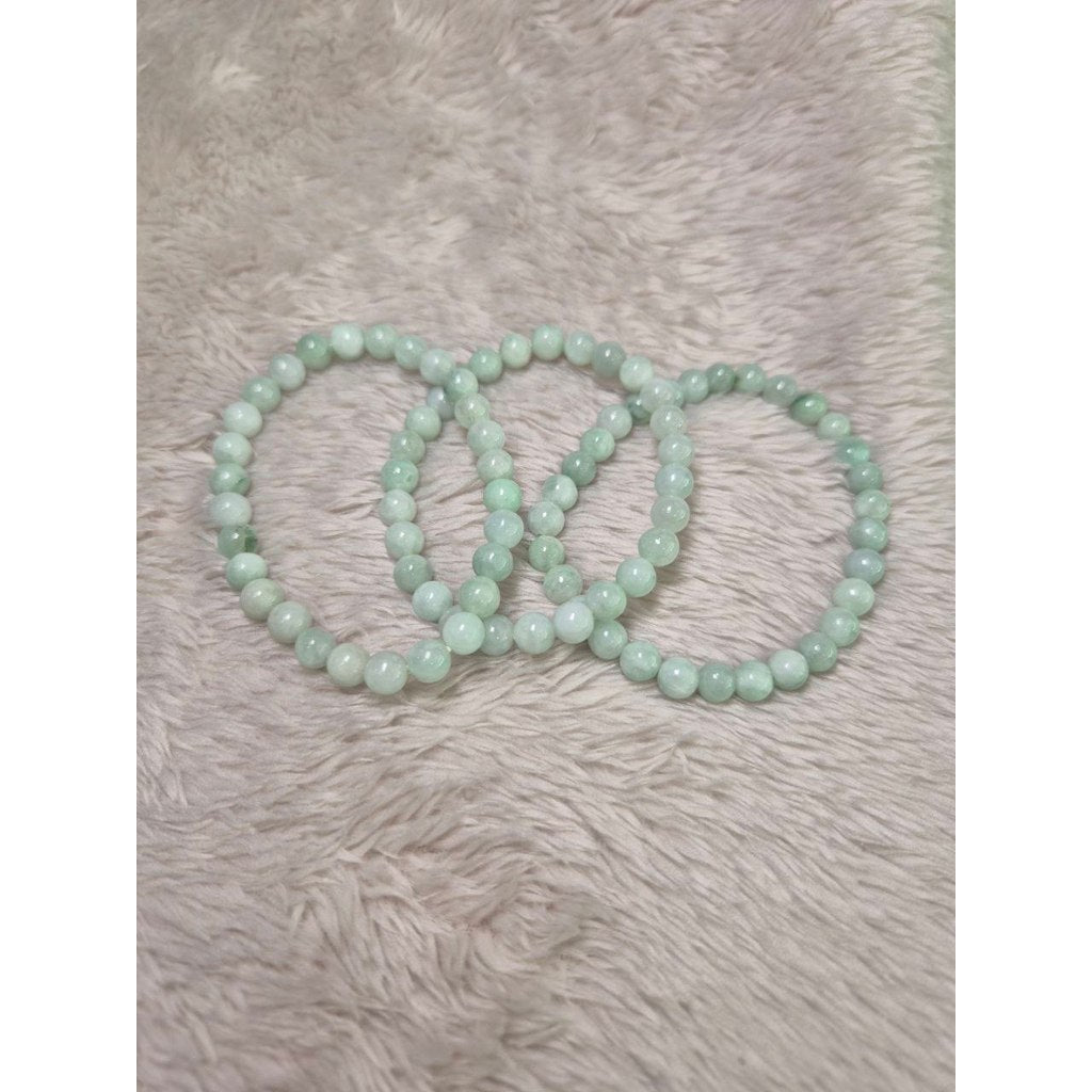 7 mm Light Apple Green Jade (Grade A) Luck • Health • Prosperity