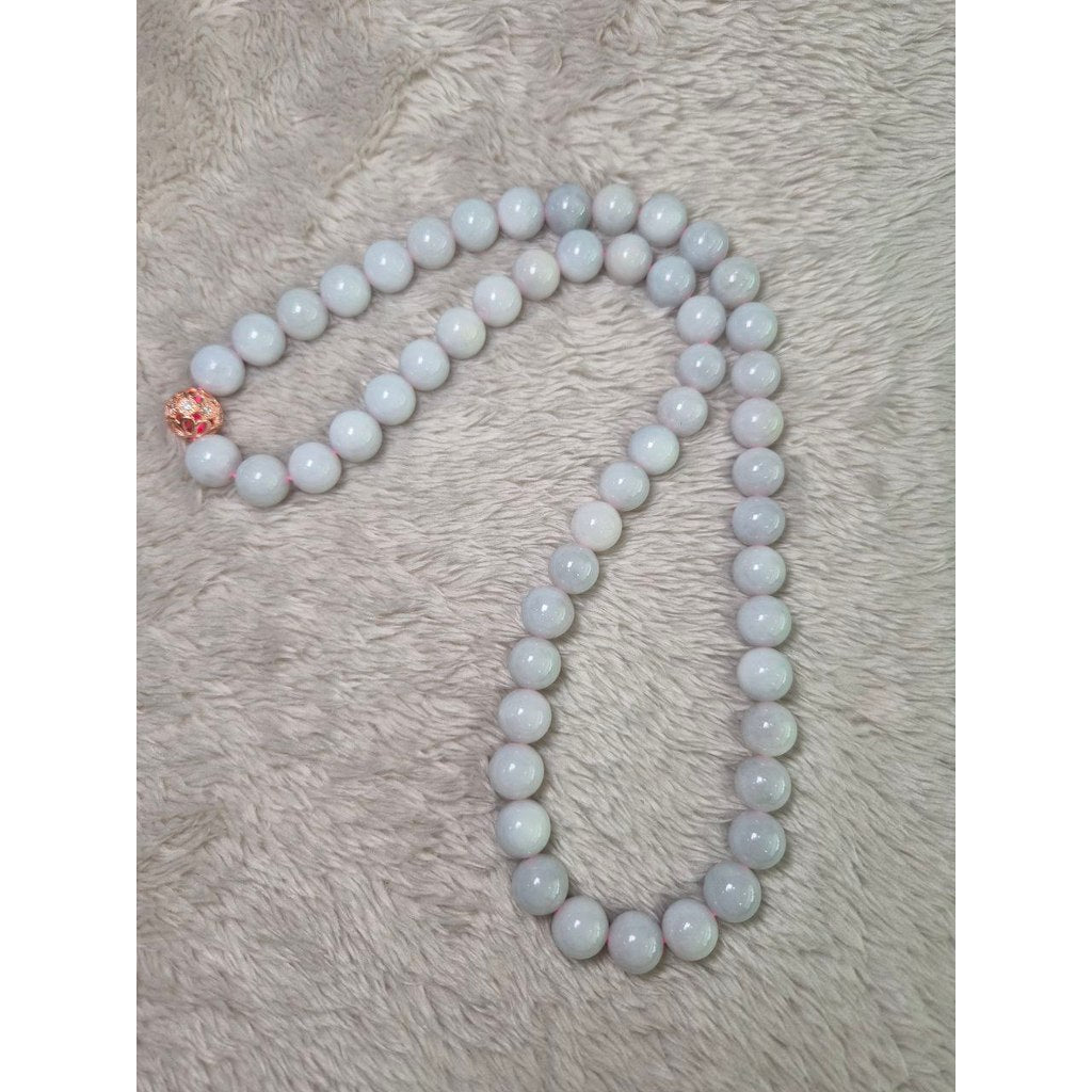 12mm Pink Jade Bracelet – Grade A Jadeite for Prosperity & Good Health