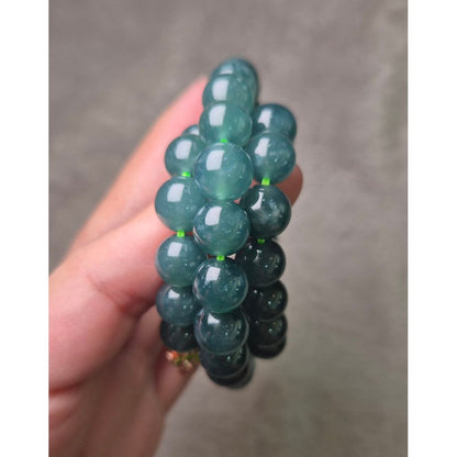 Jelly Blue Water Jade Necklace (10 mm | 22 cm)