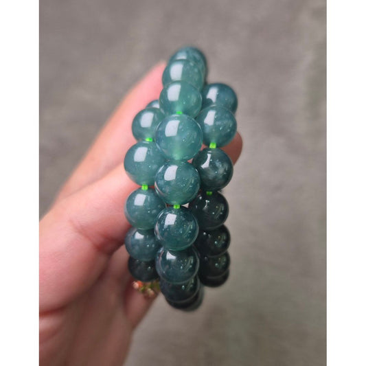 Jelly Blue Water Jade Necklace (10 mm | 22 cm)