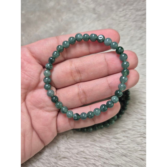 Bluewater jade bracelet 5mm bead size (per piece) Transformative Teal Color of the Year