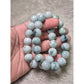 Light Burma Blue Jade with Floating Bracelet 13mm (Grade A) Calm Energy • Wealth • Balance