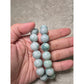 Light Burma Blue Jade with Floating Bracelet 13mm (Grade A) Calm Energy • Wealth • Balance