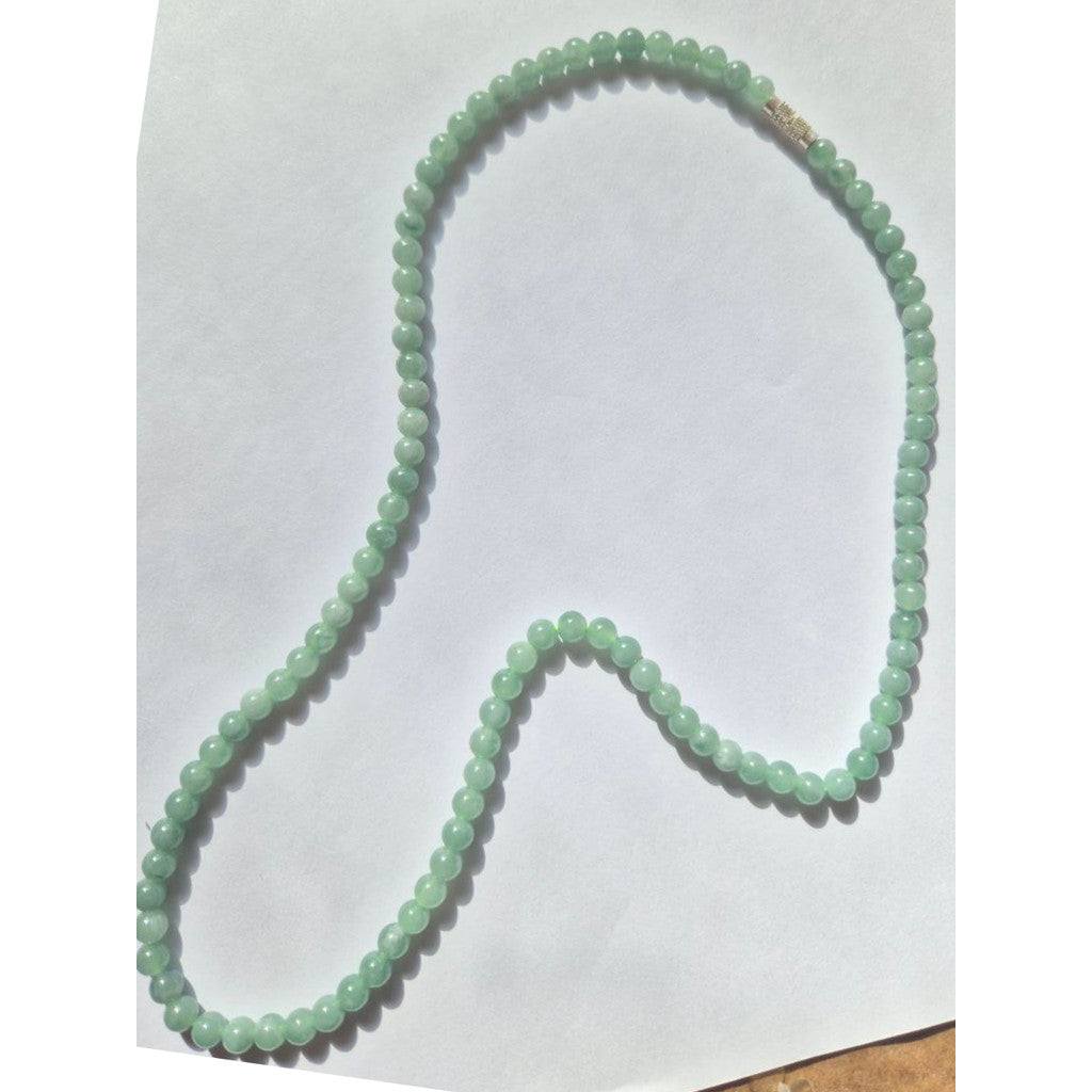 Bluewater Jade Necklace/ 3laps bracelet 24 Inches • High Quality Jadeite • Premium Finish