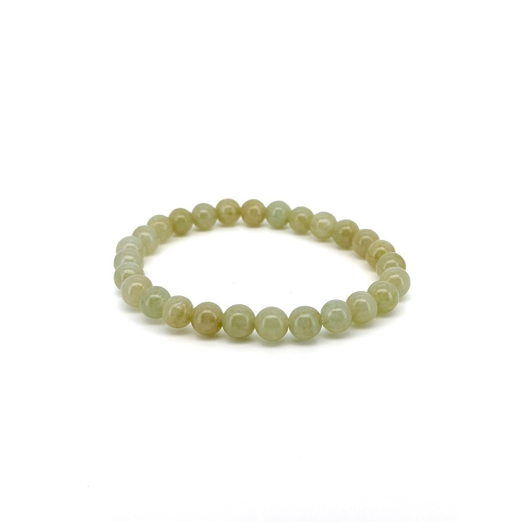 Natural Yellow Tea Jadeite Jade Bracelet with Certificate