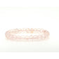 Faceted Abacus Rose Quartz Bracelet | 7–8mm Natural Rose Quartz