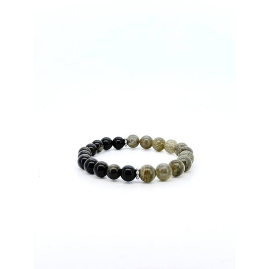 Obsidian & Labradorite Protection Bracelet