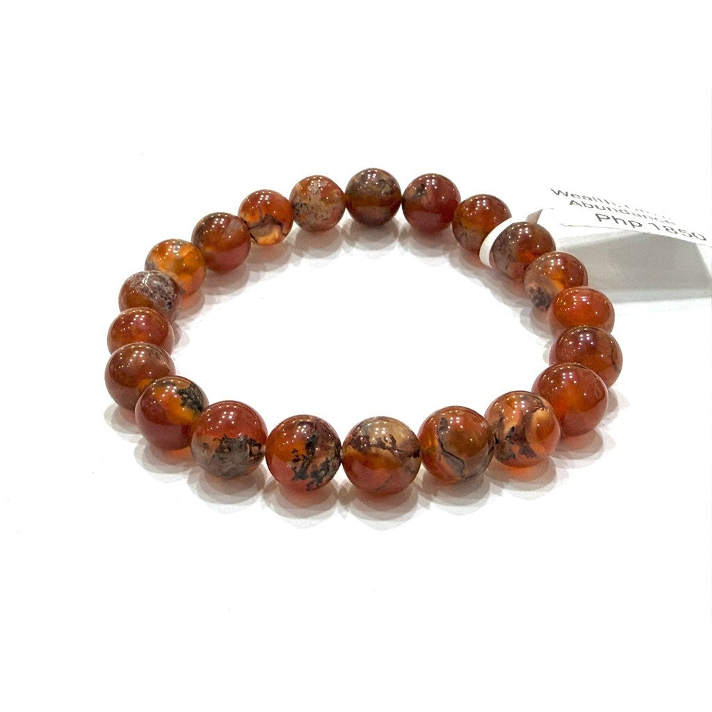 Rare Red Moss Agate Bracelet | Natural Crystal Gemstone