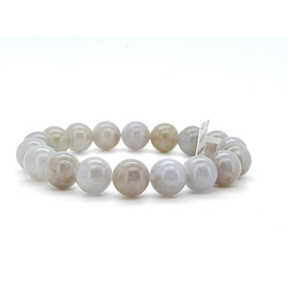 Purple Tea Jade Bracelet with Certificate | Natural Lavender Tea Jade with certificate
