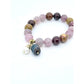 Purple Rose Quartz & Warring States Agate Bracelet