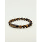 Natural Tiger Eye Faceted & Bamboo Shape Bracelet