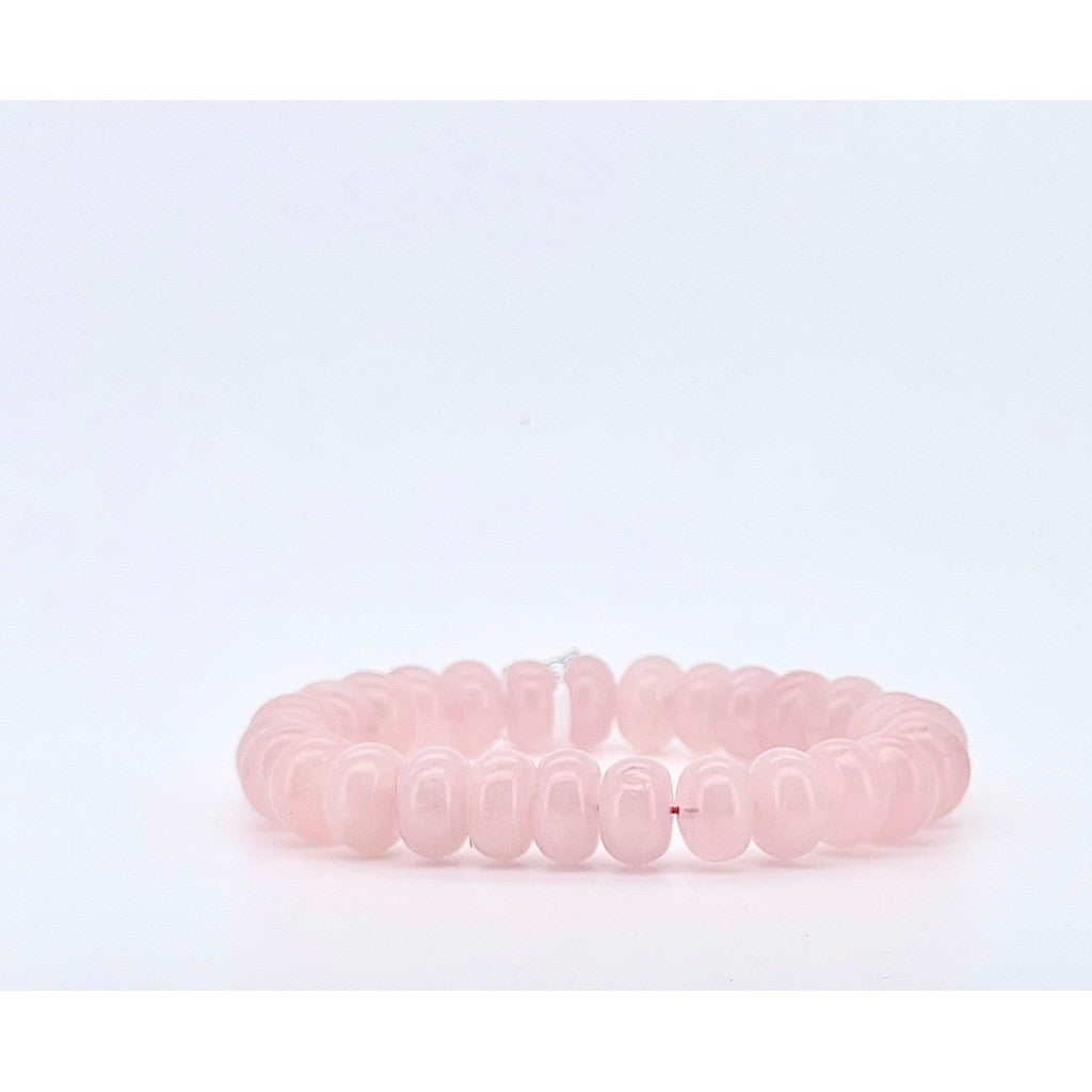 Juicy Abacus Rose Quartz Bracelet | 13mm Natural Rose Quartz
