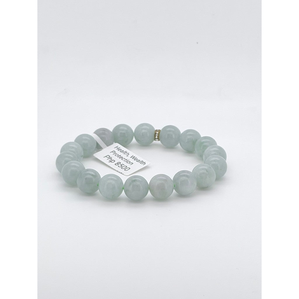 Light Blue Apple Green Jade Bracelet | Natural Jade with certificate