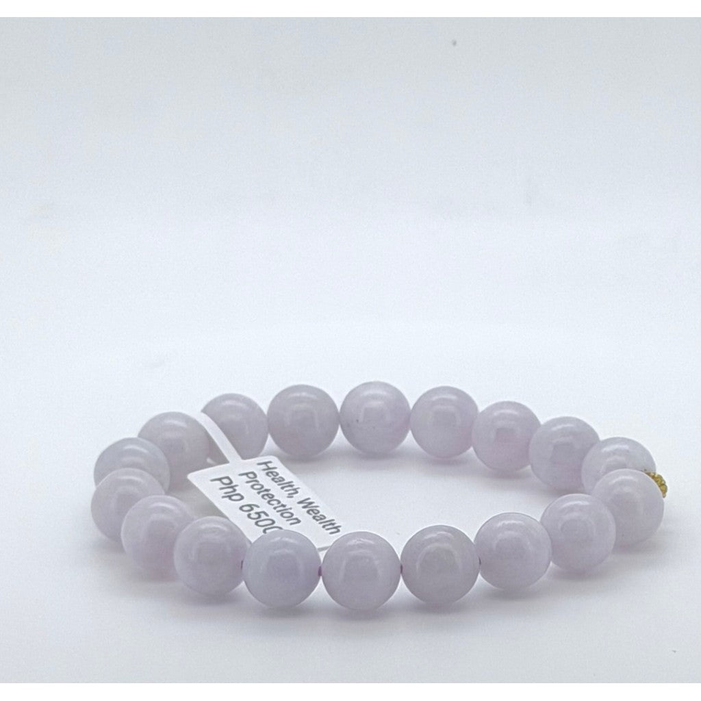 Pink Purple Jade Bracelet | Natural Jade with certificate