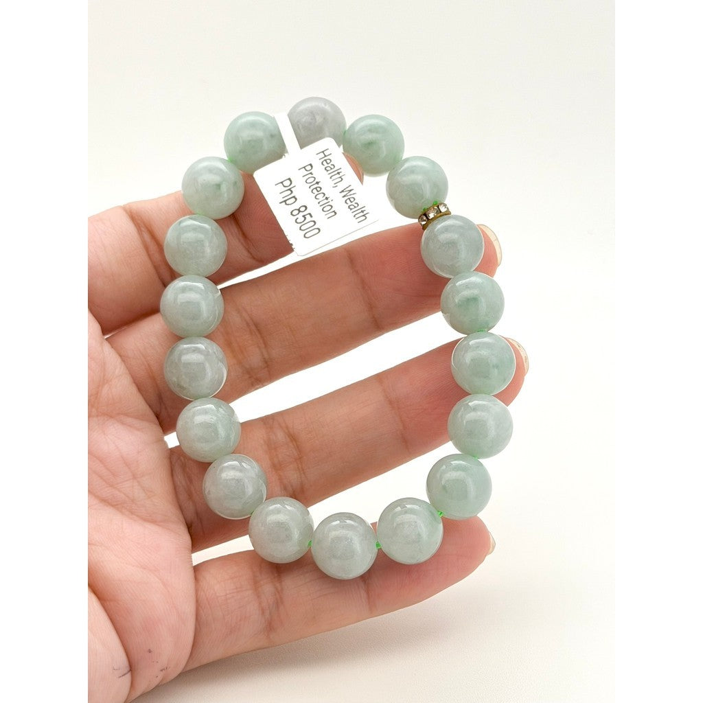 Light Blue Apple Green Jade Bracelet | Natural Jade with certificate