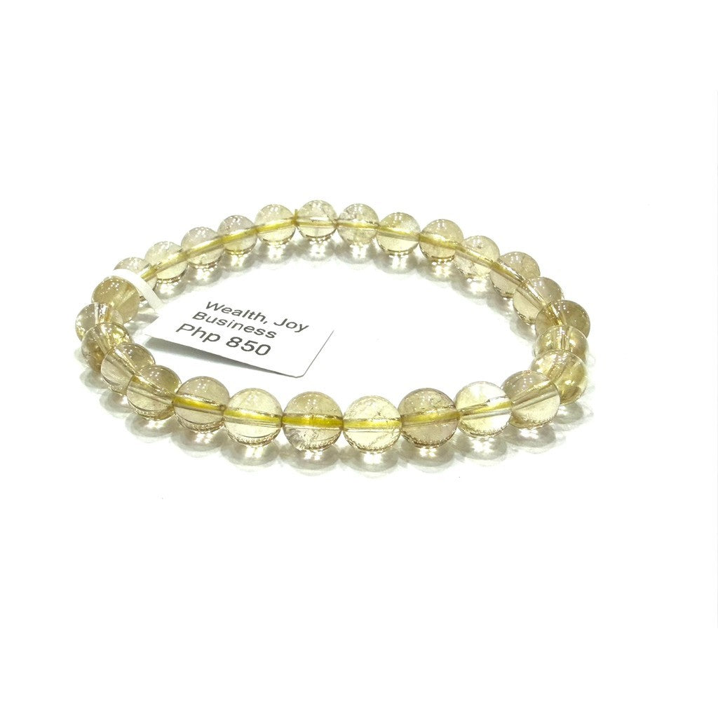 6mm Clean Smoky Citrine Bracelet