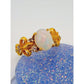 Natural Opal Adjustable Statement Ring – Vintage Gold Design