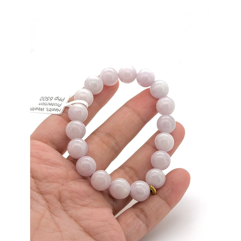 Pink Purple Jade Bracelet | Natural Jade with certificate