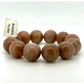 Natural Sunstone Bracelet – 17mm Large Beads