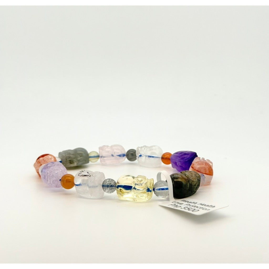 Assorted Pixiu Crystal Bracelet – Wealth, Protection & Good Fortune