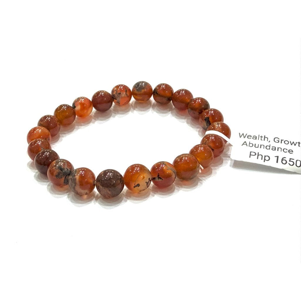 Rare Red Moss Agate Bracelet | Natural Crystal Gemstone