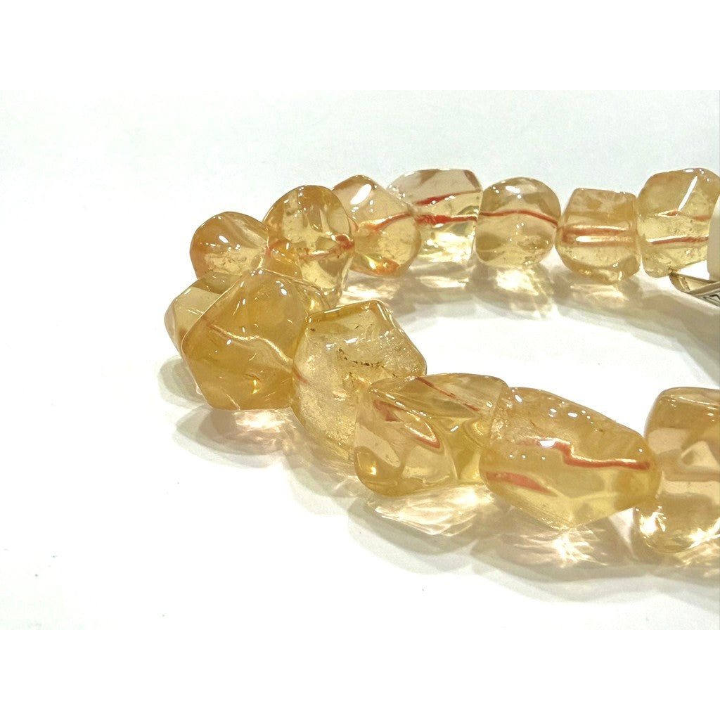 High Quality Chunky freeform Citrine bracelet