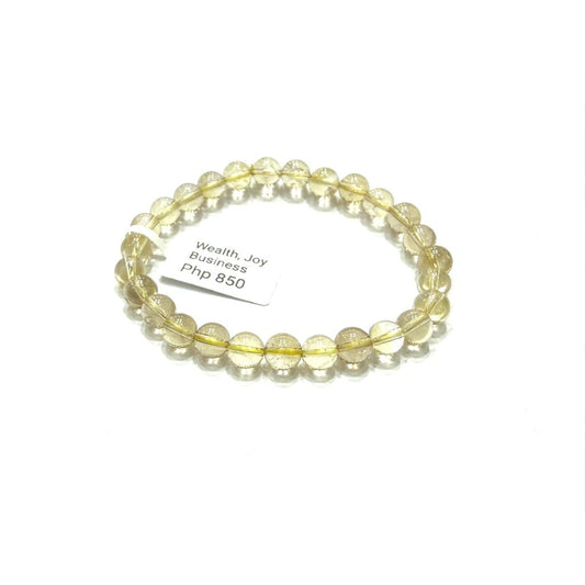 6mm Clean Smoky Citrine Bracelet