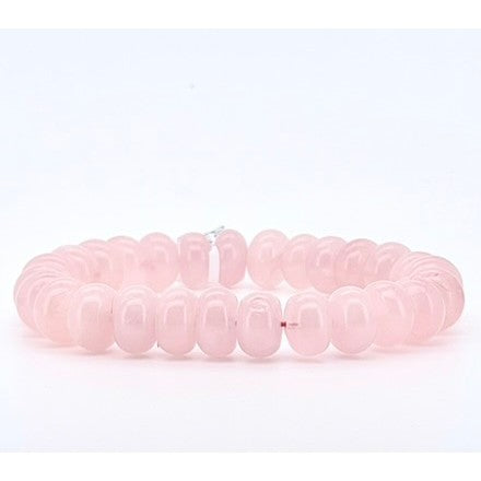 Juicy Abacus Rose Quartz Bracelet | 13mm Natural Rose Quartz