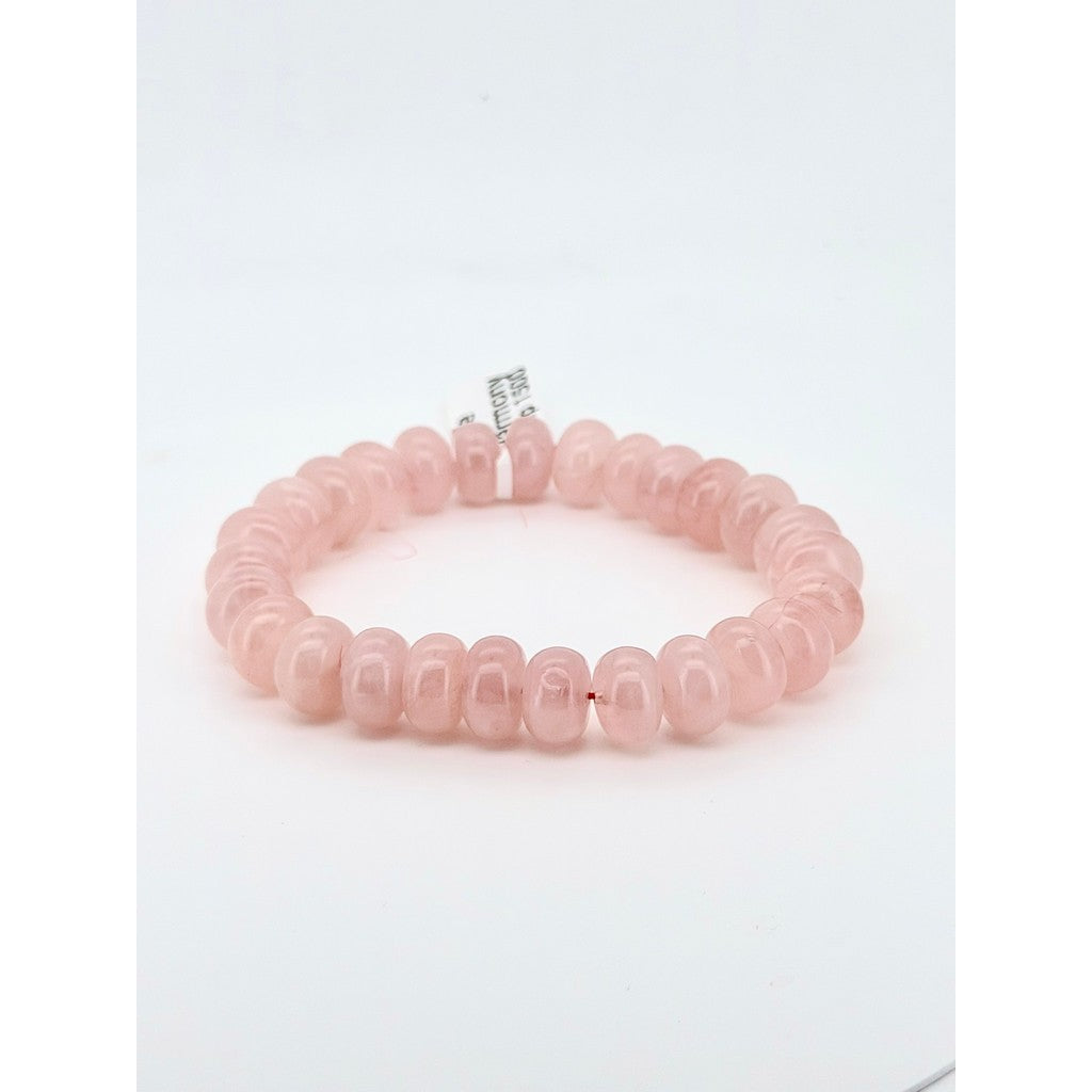 Juicy Abacus Rose Quartz Bracelet | 13mm Natural Rose Quartz