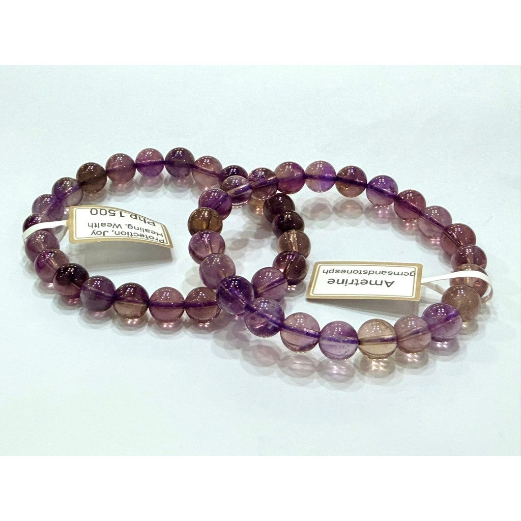 8mm Dark Ametrine gemstone bracelet