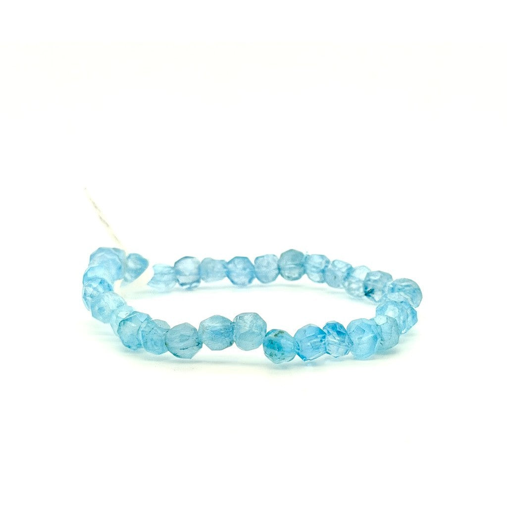 Blue Topaz Bracelet – Faceted Beads