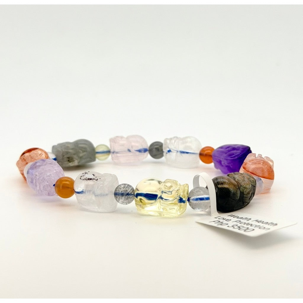 Assorted Pixiu Crystal Bracelet – Wealth, Protection & Good Fortune