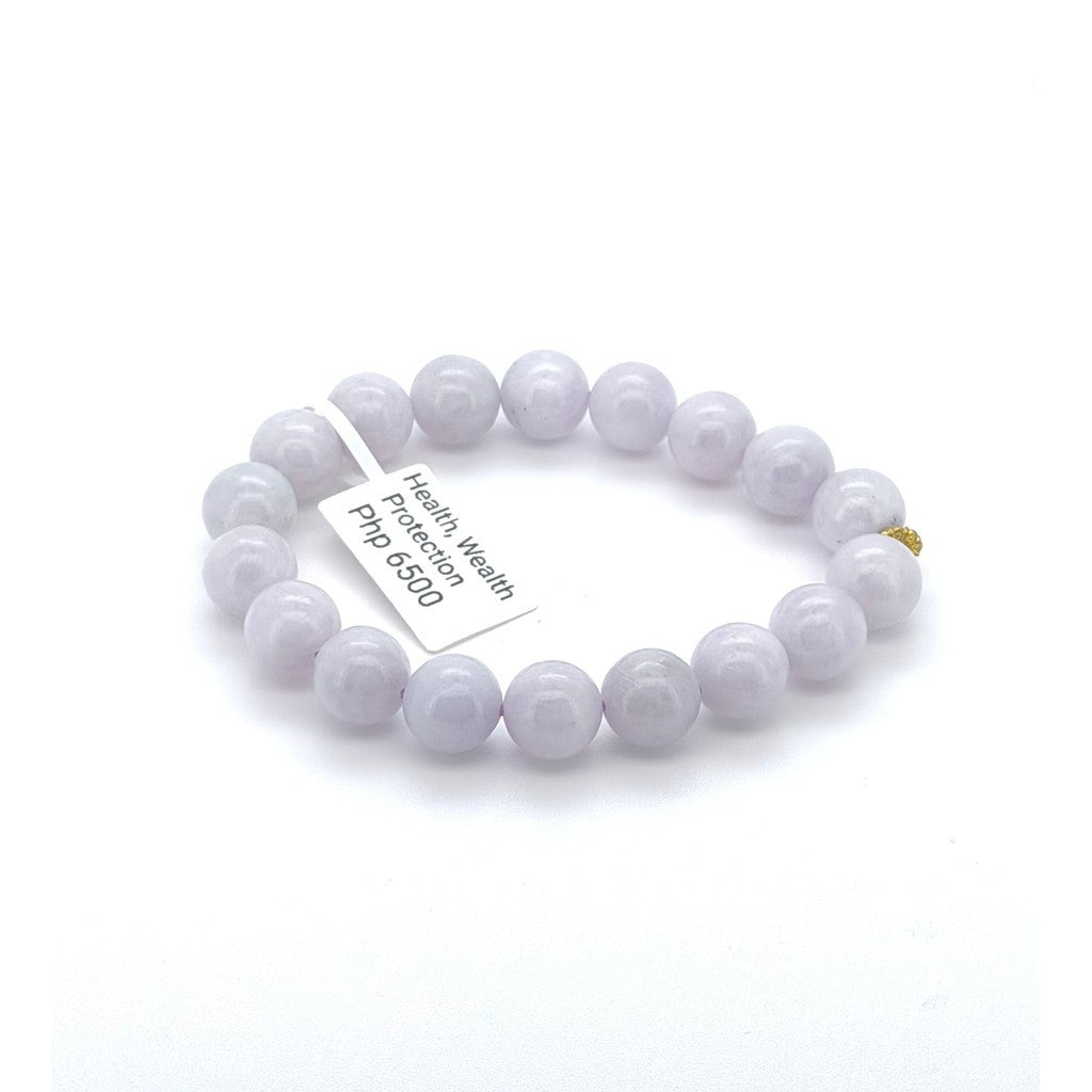 Pink Purple Jade Bracelet | Natural Jade with certificate