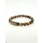 Natural Tiger Eye Faceted & Bamboo Shape Bracelet