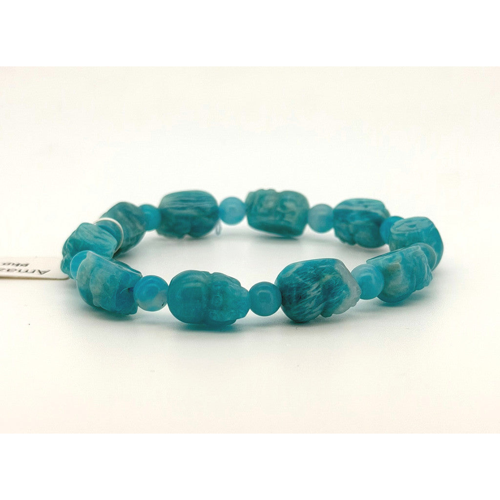 Amazonite Pixiu Carving Bracelet