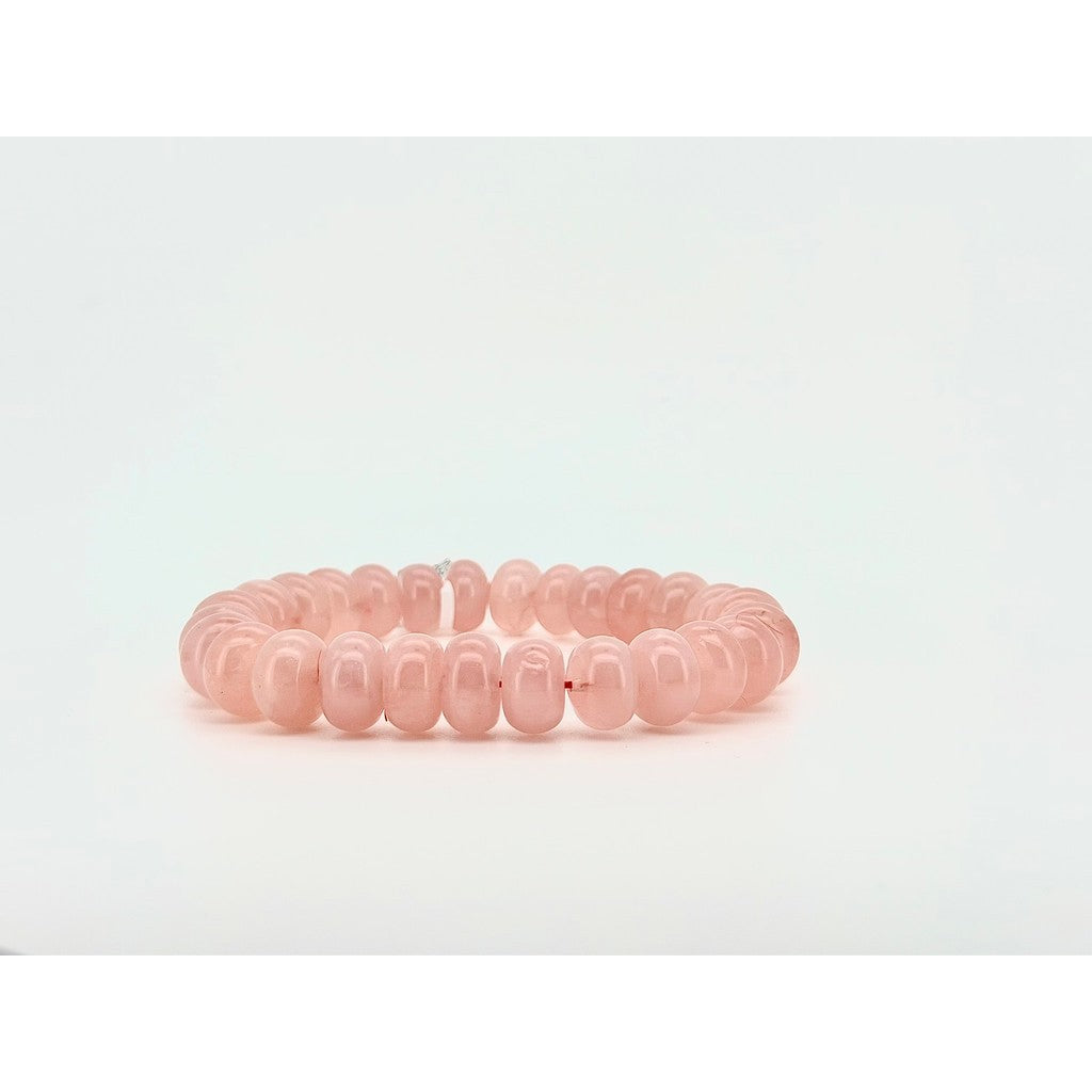 Juicy Abacus Rose Quartz Bracelet | 13mm Natural Rose Quartz