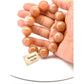 Natural Sunstone Bracelet – 17mm Large Beads