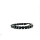 Hypersthene Rounded Square Barrel Bracelet | 8mm Natural Stone