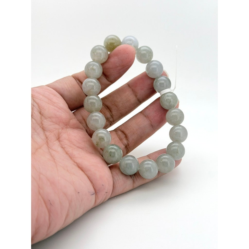 Purple Tea Jade Bracelet with Certificate | Natural Lavender Tea Jade with certificate