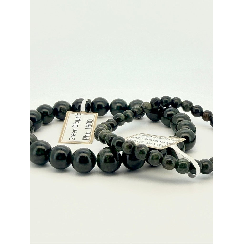 Natural Green Diopside Bracelet