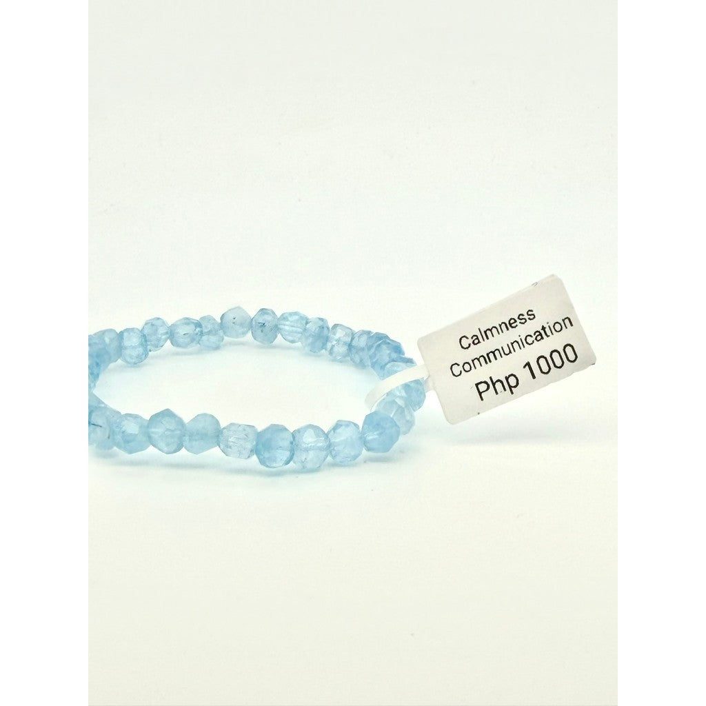 Blue Topaz Bracelet – Faceted Beads
