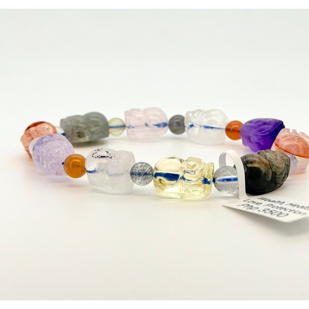 Assorted Pixiu Crystal Bracelet – Wealth, Protection & Good Fortune