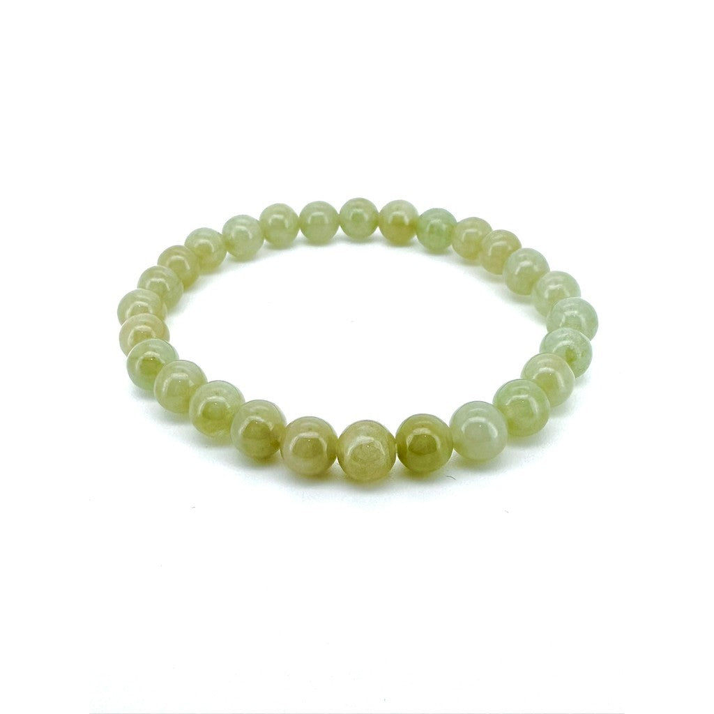 Natural Yellow Tea Jadeite Jade Bracelet with Certificate