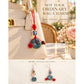 Evil Eye Jade Donut Bag Charm hand made