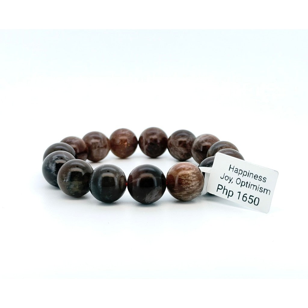 Natural Arusha Sunstone Bracelet – 14mm Large Beads