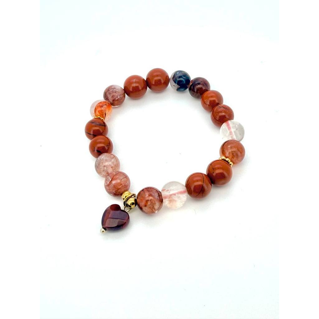 Fire Quartz & Red Jasper Protection Bracelet – Ghost Month & Everyday Wear