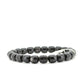 Hypersthene Rounded Square Barrel Bracelet | 8mm Natural Stone