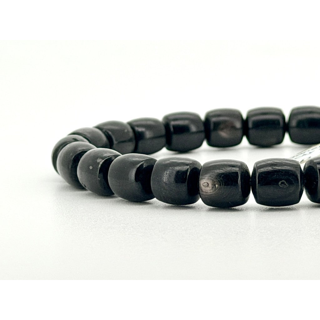 Hypersthene Rounded Square Barrel Bracelet | 8mm Natural Stone