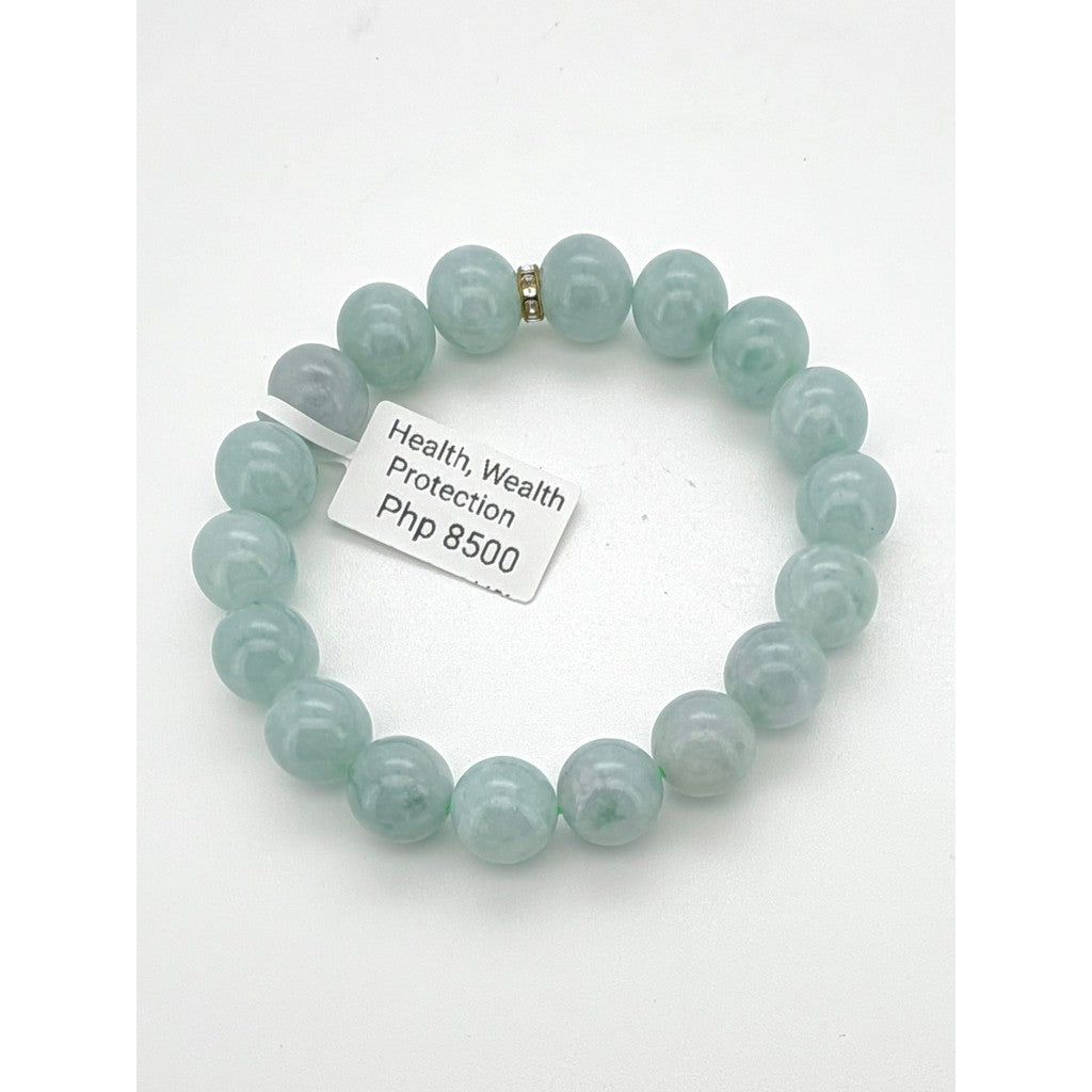 Light Blue Apple Green Jade Bracelet | Natural Jade with certificate